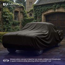 Slight Seconds Waxed Cotton Fabric Brown