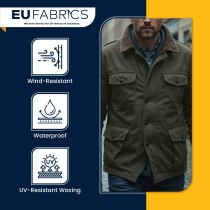 Slight Seconds Waxed Cotton Fabric Khaki