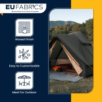 Slight Seconds Waxed Cotton Fabric Khaki