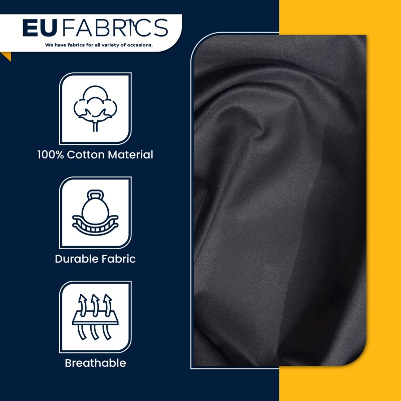 Slight Seconds Waxed Cotton Fabric Midnight Blue