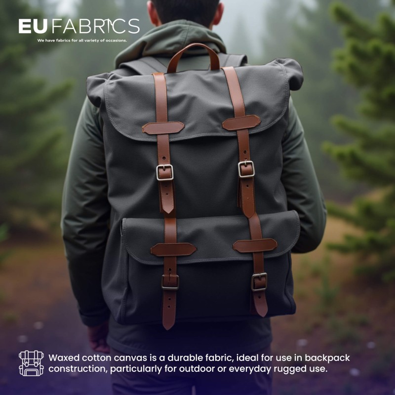 Slight Seconds Waxed Cotton Fabric Midnight Blue