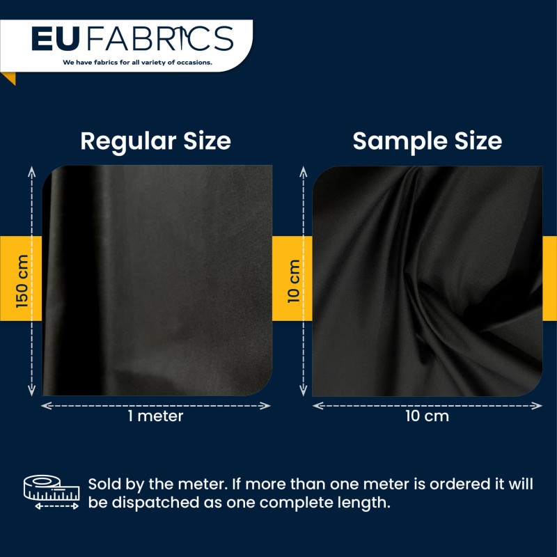 Slight Seconds Waxed Cotton Fabric Black