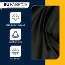 Slight Seconds Waxed Cotton Fabric Black