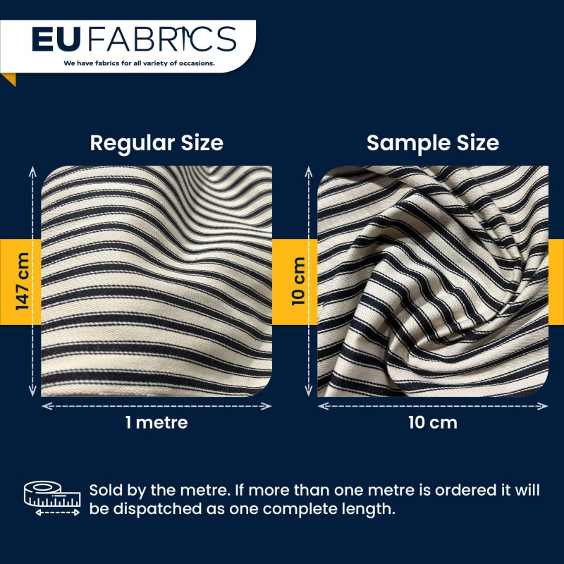 100 Percent Cotton Stripe Fabric
