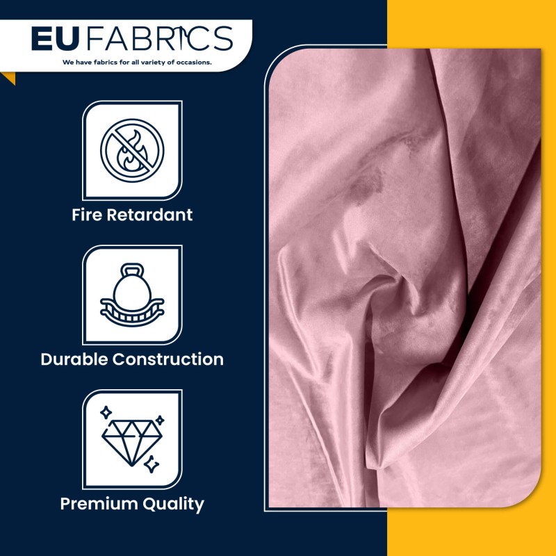 Clearance Suede Feel Upholstery Fabric pink 1