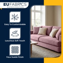 Clearance Suede Feel Upholstery Fabric pink 1