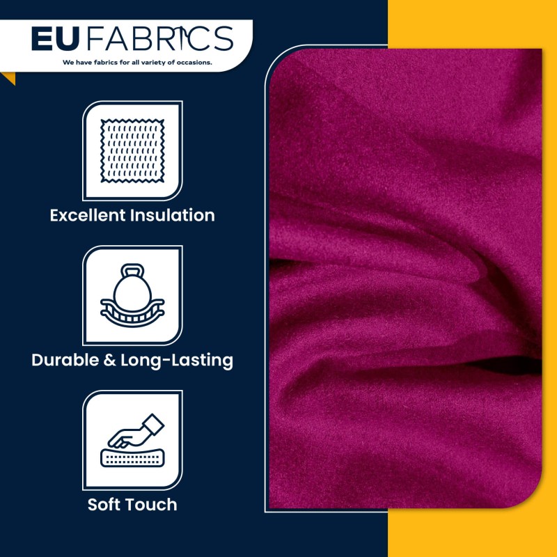 Melton Wool Fabric Heavy Wool Coating - Clearance