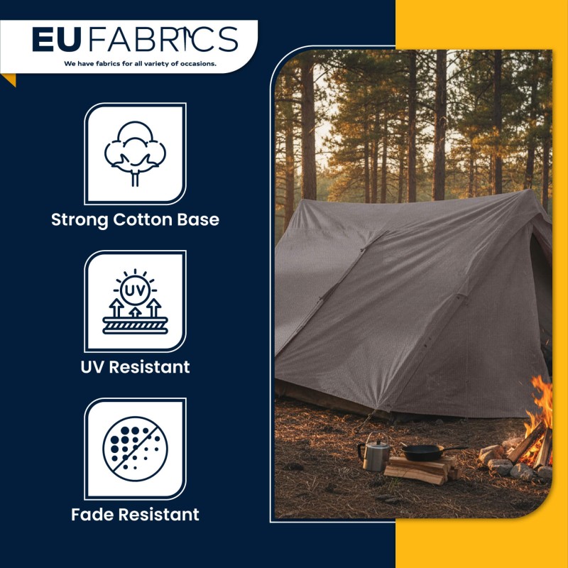 Heavy Duty 17.5oz Waterproof Waxed Canvas Fabric - Clearance