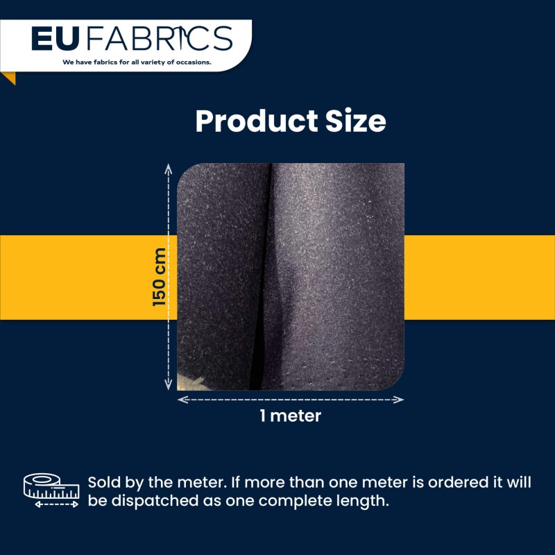 Denim Look Waxed Canvas Fabric 150cm Wide - Clearance