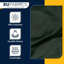 Bottle Green Airtex Mesh Fabric