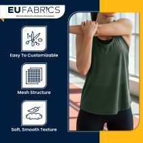 Bottle Green Airtex Mesh Fabric