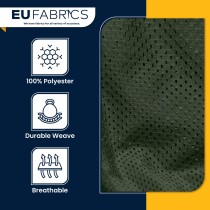 Olive Airtex Mesh Fabric