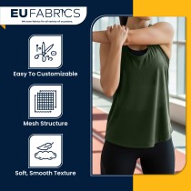 Olive Airtex Mesh Fabric