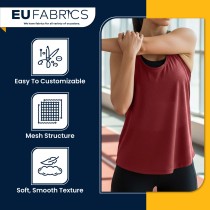 Wine Airtex Mesh Fabric 