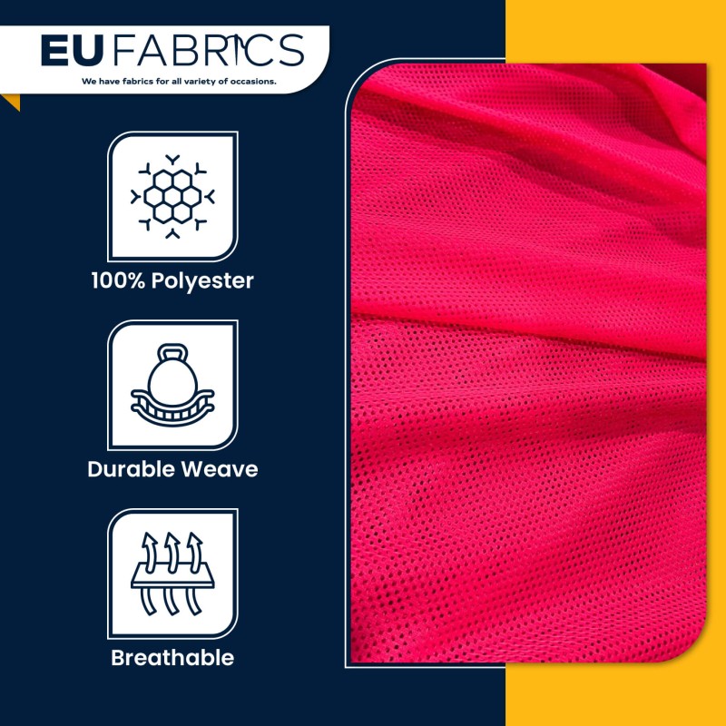 Pink Airtex Mesh Fabric - Clearance