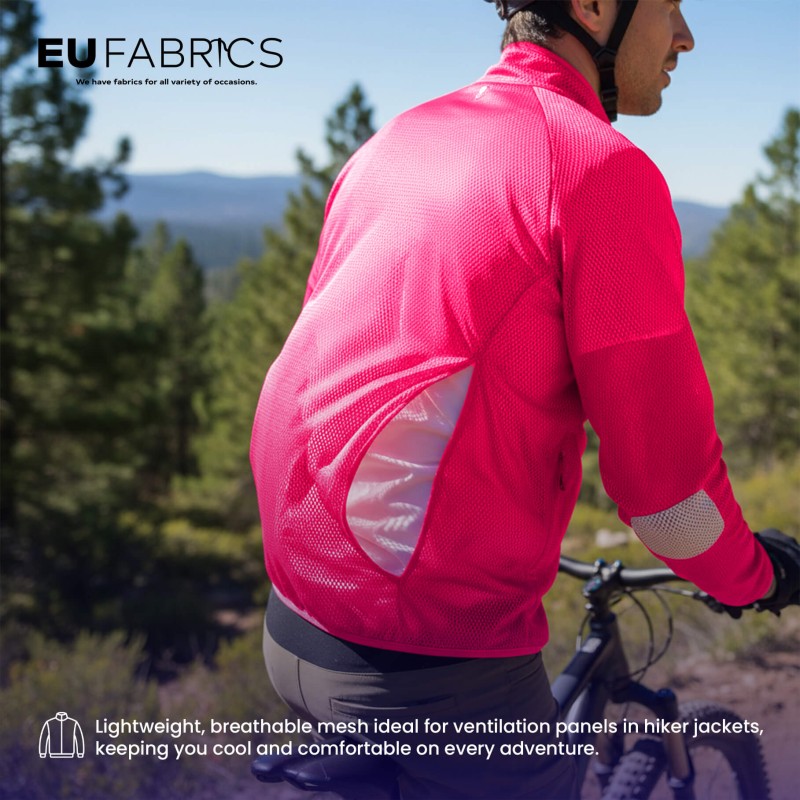 Pink Airtex Mesh Fabric - Clearance