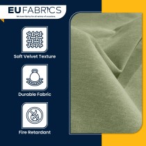 Fire Retardant Velvet Upholstery Fabric Saz - Clearance