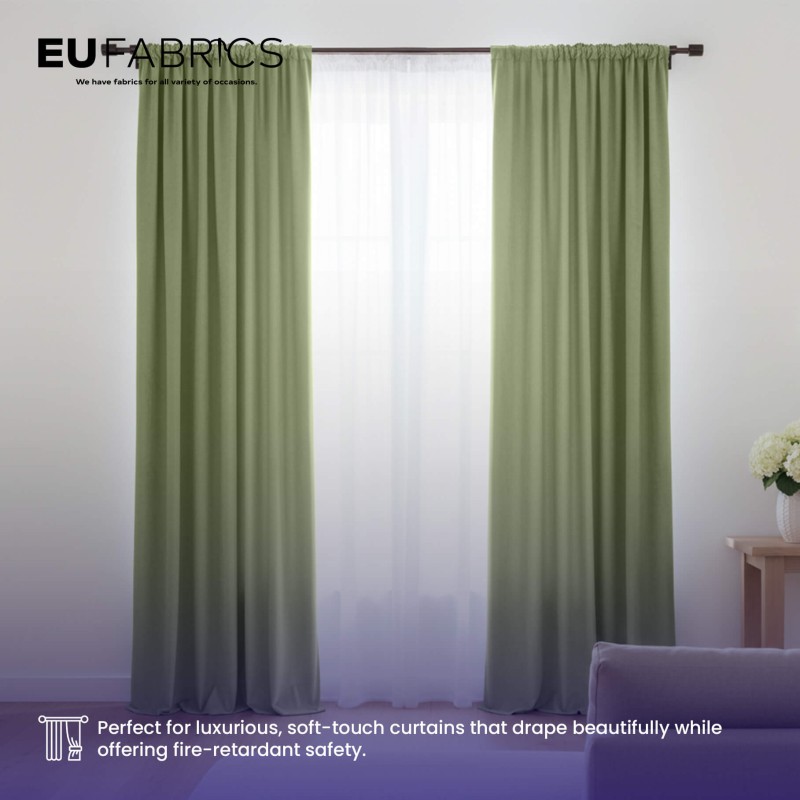 Fire Retardant Velvet Upholstery Fabric Saz - Clearance