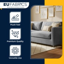 Fire Retardant Velvet Upholstery Fabric Silver - Clearance