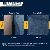 Fire Retardant Heavy Duty Upholstery Fabric Blue Steel - Clearance