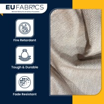 Fire Retardant Heavy Duty Upholstery Fabric Oatmeal- Clearance