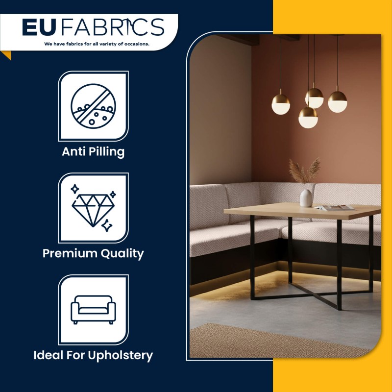 Fire Retardant Heavy Duty Upholstery Fabric Oatmeal- Clearance