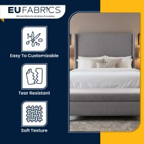 Fire Retardant Heavy Duty Upholstery Fabric Silver - Clearance