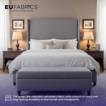 Fire Retardant Heavy Duty Upholstery Fabric Silver - Clearance