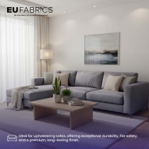 Fire Retardant Heavy Duty Upholstery Fabric Silver - Clearance