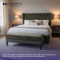 Fire Retardant Heavy Duty Upholstery Fabric Olive - Clearance