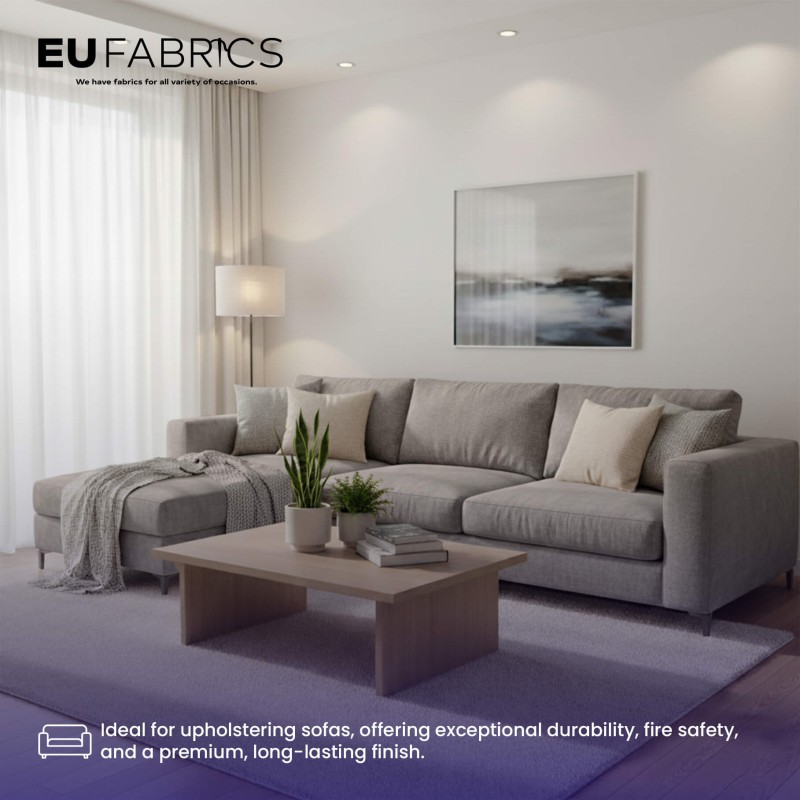 Fire Retardant Heavy Duty Upholstery Fabric Oats - Clearance