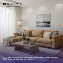 Fire Retardant Heavy Duty Upholstery Fabric Fawn - Clearance