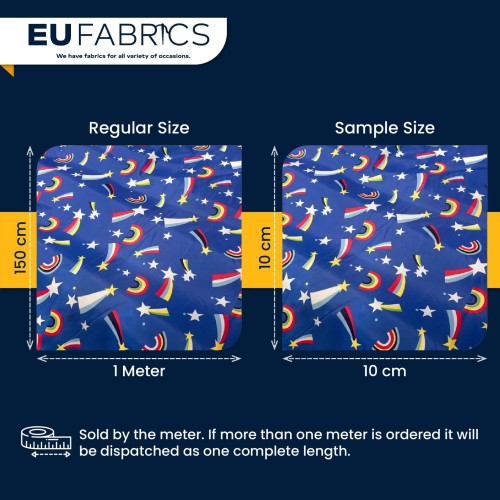 7oz PU Coated Waterproof Fabric Royal