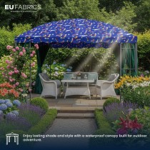 7oz PU Coated Waterproof Fabric Royal