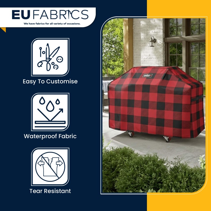 7oz PU Coated Waterproof Fabric Red