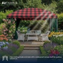 7oz PU Coated Waterproof Fabric Red