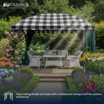 7oz PU Coated Waterproof Fabric Black