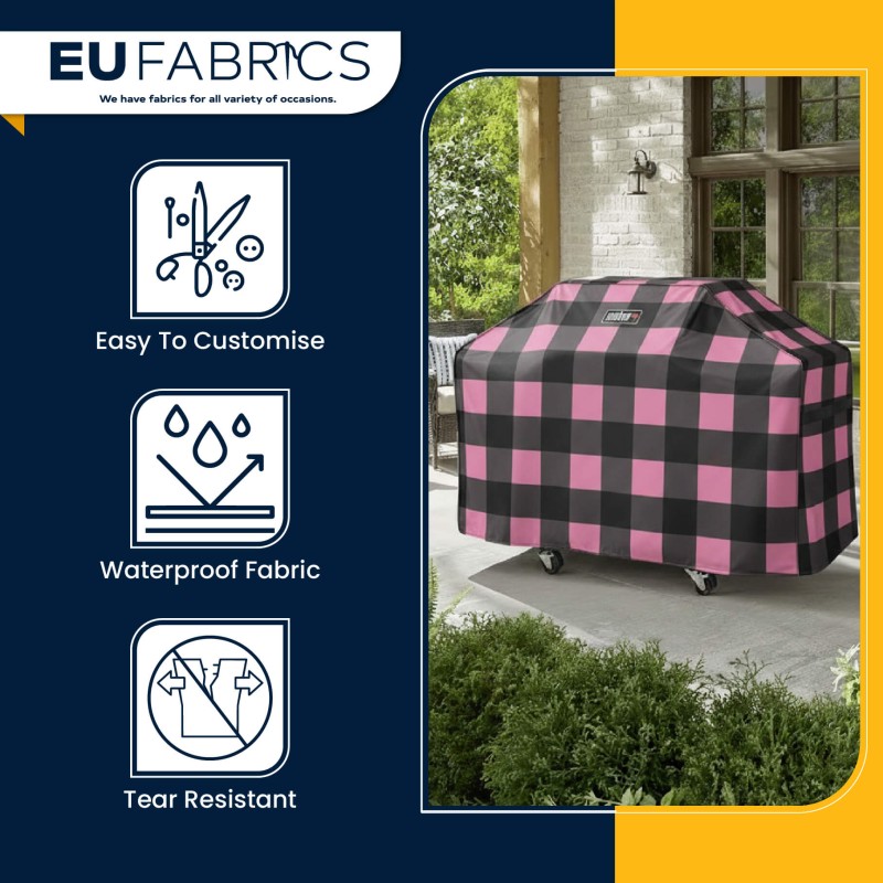 7oz PU Coated Waterproof Fabric Pink