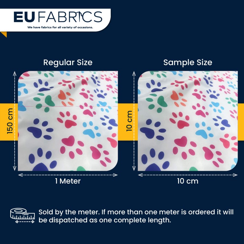 7oz PU Coated Waterproof Fabric Paws
