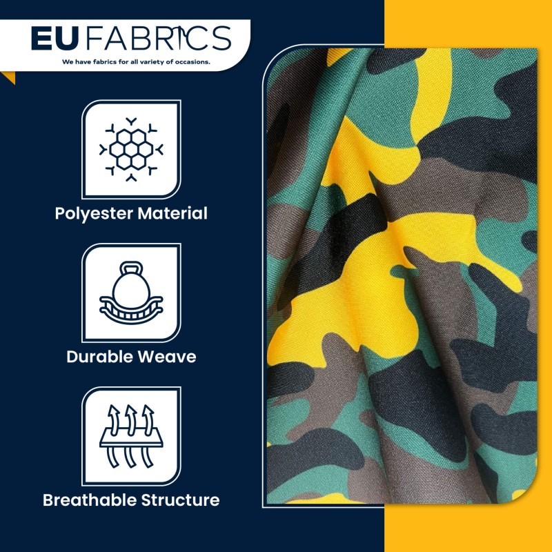 4oz Polyester NR005 Breathable Waterproof Fabric Yellow