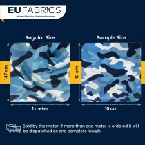 4oz Polyester NR005 Breathable Waterproof Fabric Sky Blue Camo