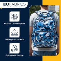 4oz Polyester NR005 Breathable Waterproof Fabric Sky Blue Camo