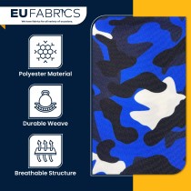 4oz Polyester NR005 Breathable Waterproof Fabric Royal Camo