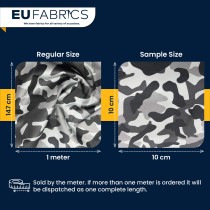 4oz Polyester NR005 Breathable Waterproof Fabric Silver Camo