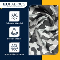 4oz Polyester NR005 Breathable Waterproof Fabric Silver Camo