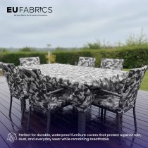 4oz Polyester NR005 Breathable Waterproof Fabric Silver Camo