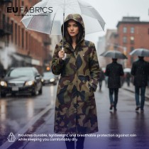 4oz Polyester NR005 Breathable Waterproof Fabric Olive Camo