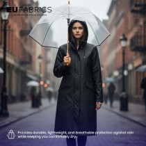 4oz Polyester NR005 Breathable Waterproof Fabric Black