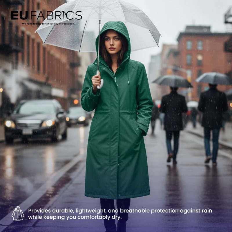 4oz Polyester NR005 Breathable Waterproof Fabric Bottle Green