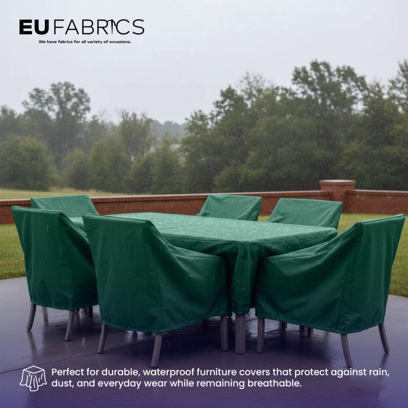 4oz Polyester NR005 Breathable Waterproof Fabric Bottle Green